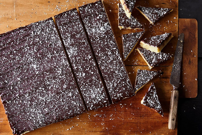Recipe: Dark Chocolate Coconut-Orange Burfi